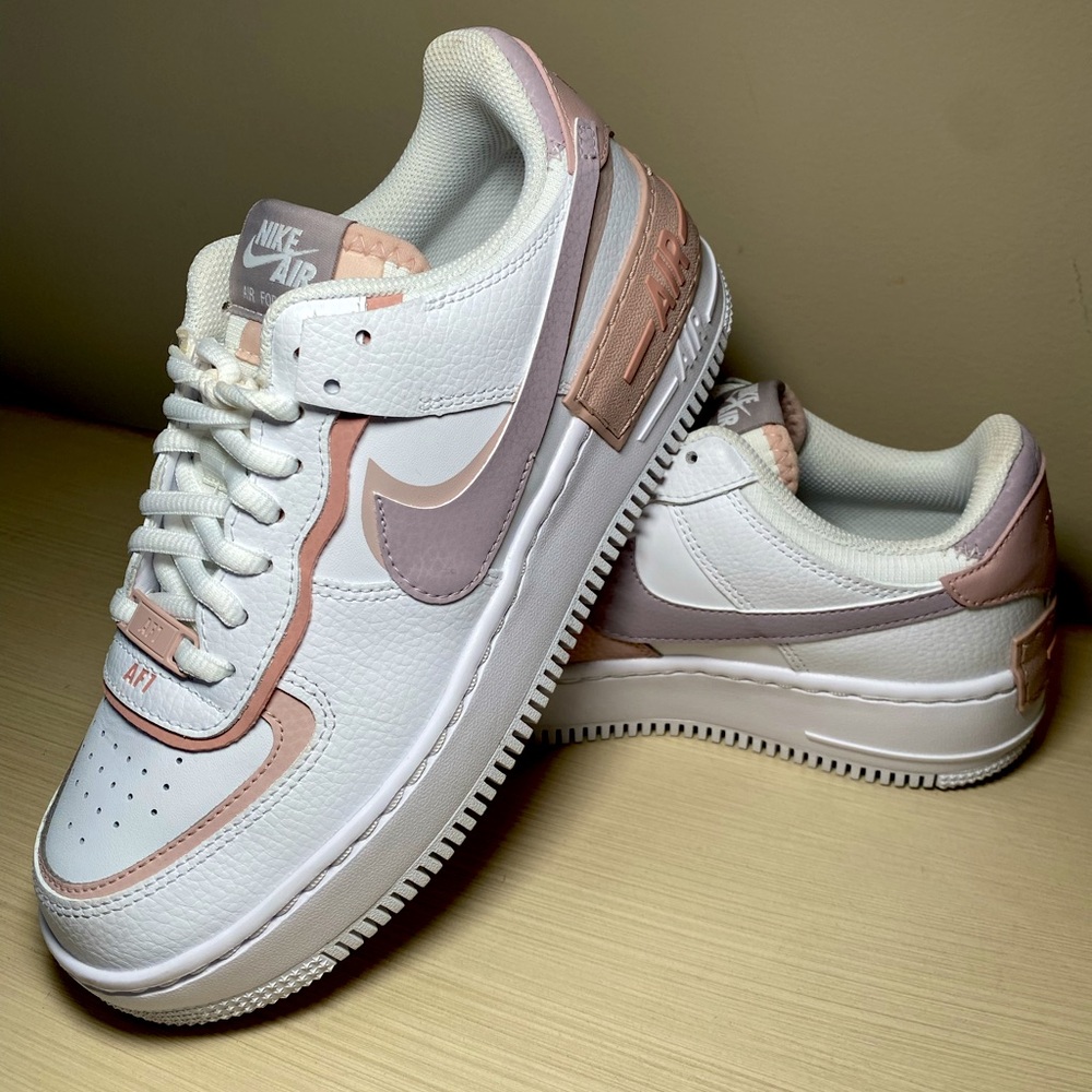 Nike Air Force 1 Shadow 'White Pink Oxford' - Women’s Size 7.5